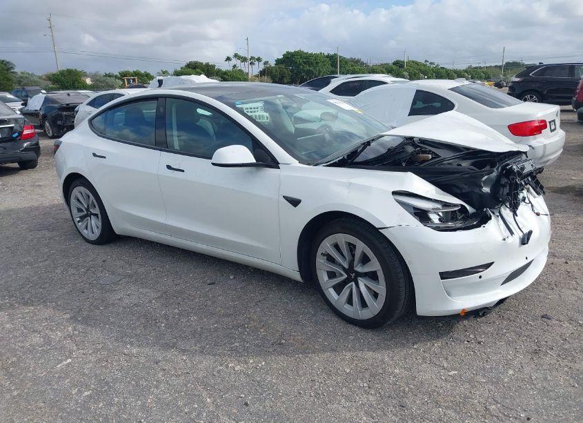 2021 Tesla Model 3 STANDARD RANGE PLUS REAR-WHEEL DRIVE (VIN 5YJ3E1EA2MF990842) main photo