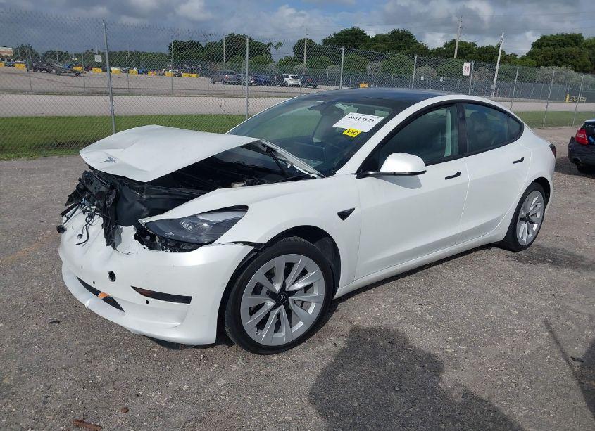 Photo 2 of 2021 Tesla Model 3 STANDARD RANGE PLUS REAR-WHEEL DRIVE (VIN 5YJ3E1EA2MF990842)