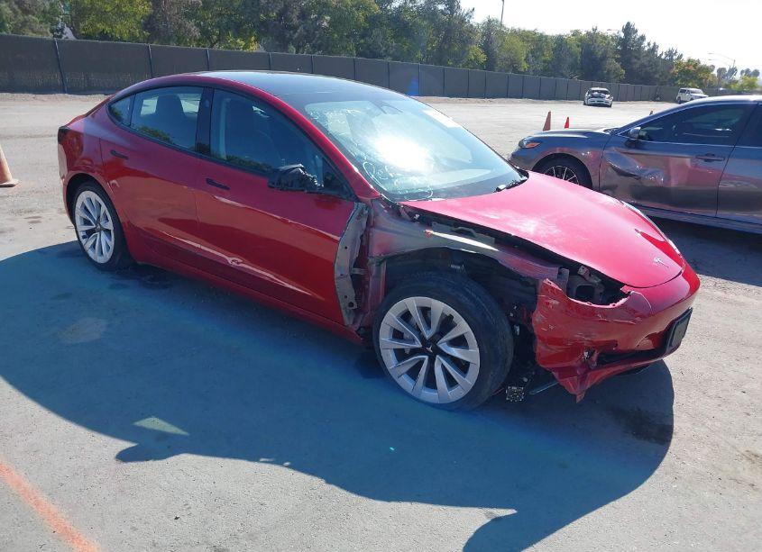 2022 Tesla Model 3 REAR-WHEEL DRIVE (VIN 5YJ3E1EA2NF190141) main photo