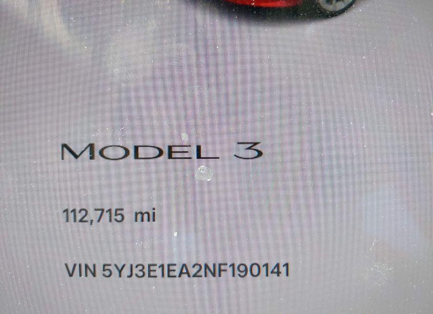 Photo 16 of 2022 Tesla Model 3 REAR-WHEEL DRIVE (VIN 5YJ3E1EA2NF190141)