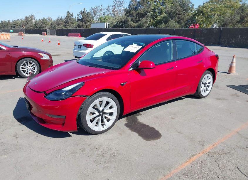 Photo 2 of 2022 Tesla Model 3 REAR-WHEEL DRIVE (VIN 5YJ3E1EA2NF190141)