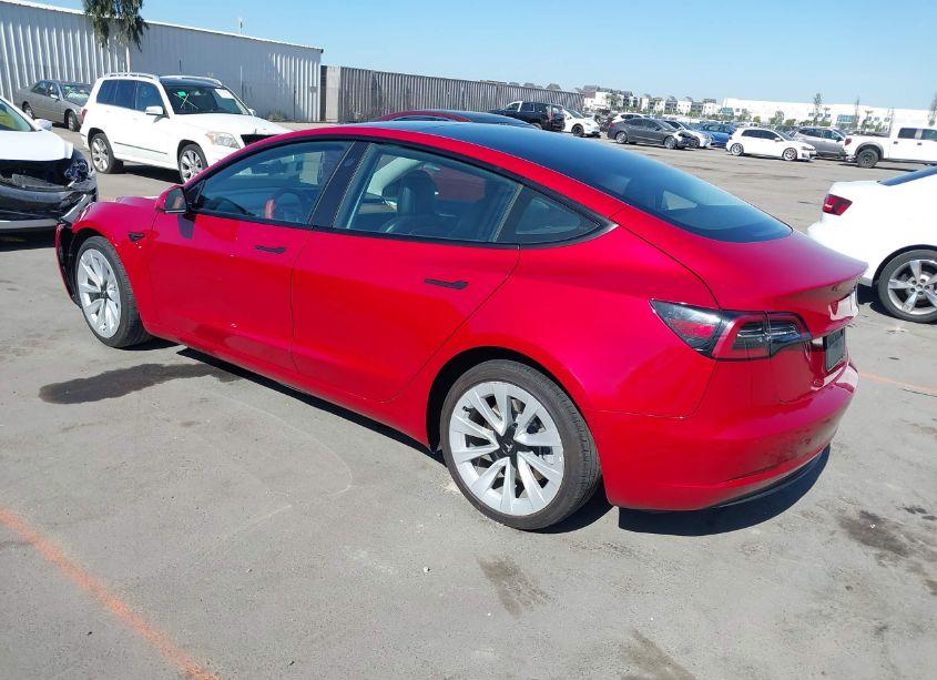 Photo 3 of 2022 Tesla Model 3 REAR-WHEEL DRIVE (VIN 5YJ3E1EA2NF190141)