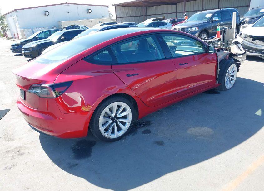 Photo 4 of 2022 Tesla Model 3 REAR-WHEEL DRIVE (VIN 5YJ3E1EA2NF190141)