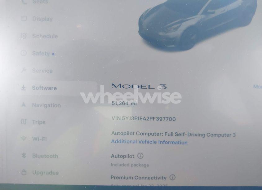 Photo 7 of 2023 Tesla Model 3 REAR-WHEEL DRIVE (VIN 5YJ3E1EA2PF397700)