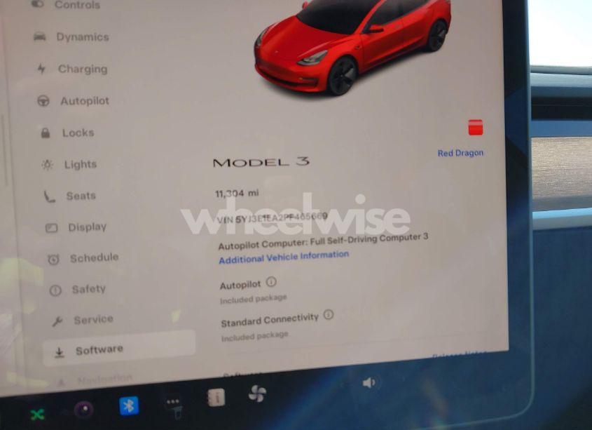 Photo 10 of 2023 Tesla Model 3 REAR-WHEEL DRIVE (VIN 5YJ3E1EA2PF465669)