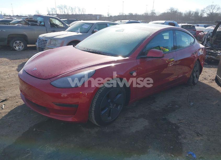 Photo 2 of 2023 Tesla Model 3 REAR-WHEEL DRIVE (VIN 5YJ3E1EA2PF465669)