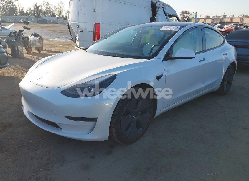 Photo 2 of 2023 Tesla Model 3 REAR-WHEEL DRIVE (VIN 5YJ3E1EA2PF551631)