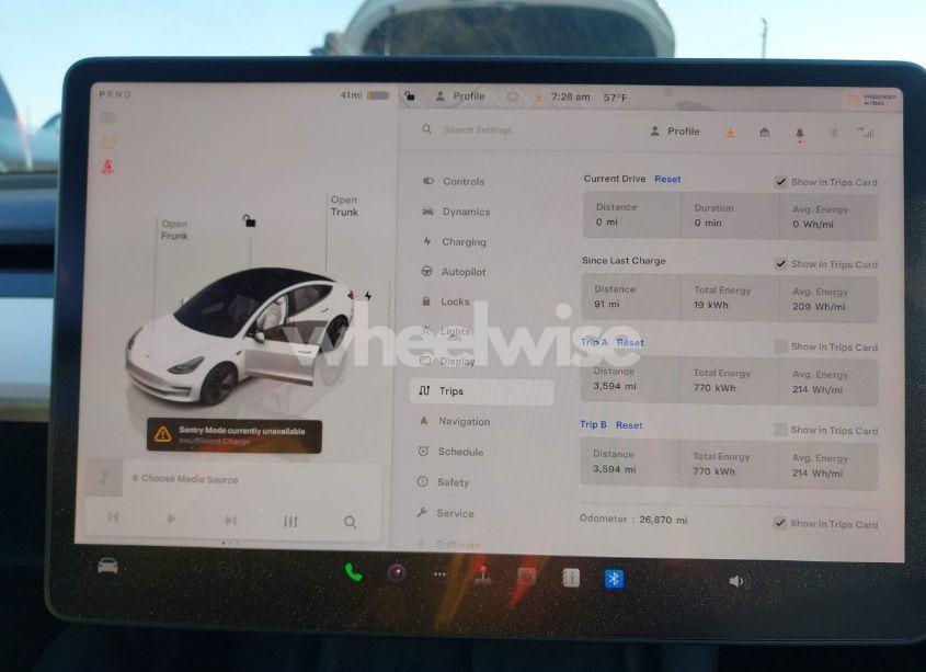 Photo 7 of 2023 Tesla Model 3 REAR-WHEEL DRIVE (VIN 5YJ3E1EA2PF551631)