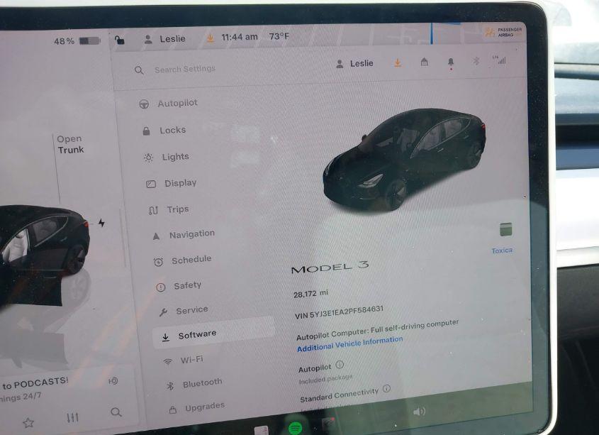 Photo 7 of 2023 Tesla Model 3 REAR-WHEEL DRIVE (VIN 5YJ3E1EA2PF584631)