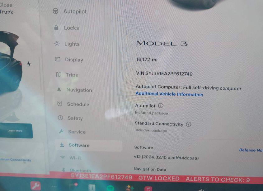 Photo 7 of 2023 Tesla Model 3 REAR-WHEEL DRIVE (VIN 5YJ3E1EA2PF612749)