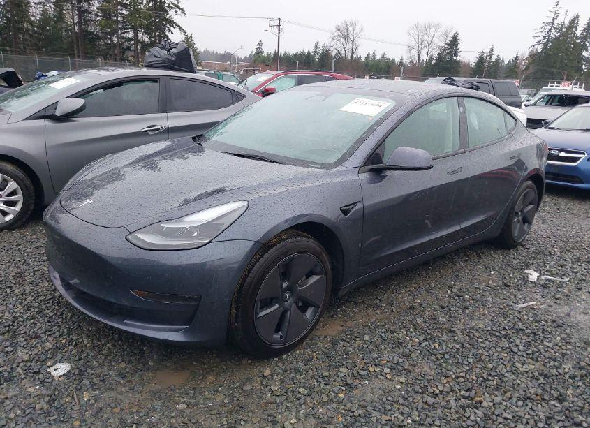 Photo 2 of 2023 Tesla Model 3 REAR-WHEEL DRIVE (VIN 5YJ3E1EA2PF619183)