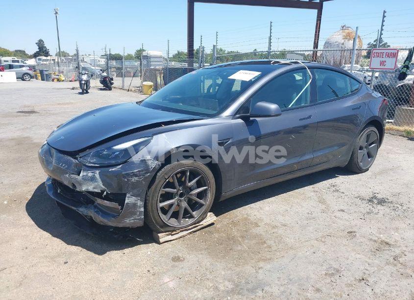 Photo 2 of 2023 Tesla Model 3 REAR-WHEEL DRIVE (VIN 5YJ3E1EA2PF639384)