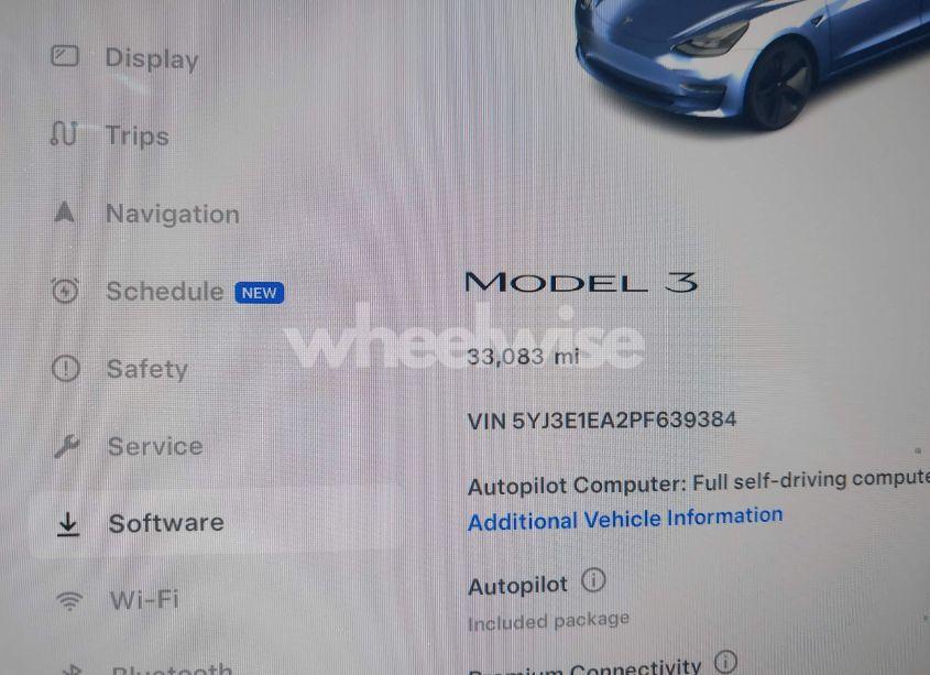 Photo 7 of 2023 Tesla Model 3 REAR-WHEEL DRIVE (VIN 5YJ3E1EA2PF639384)