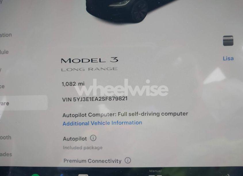 Photo 12 of 2025 Tesla Model 3 LONG RANGE REAR-WHEEL DRIVE (VIN 5YJ3E1EA2SF879821)