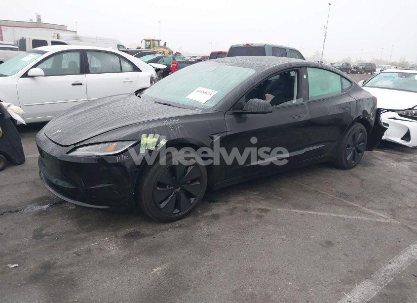Photo 2 of 2025 Tesla Model 3 LONG RANGE REAR-WHEEL DRIVE (VIN 5YJ3E1EA2SF879821)