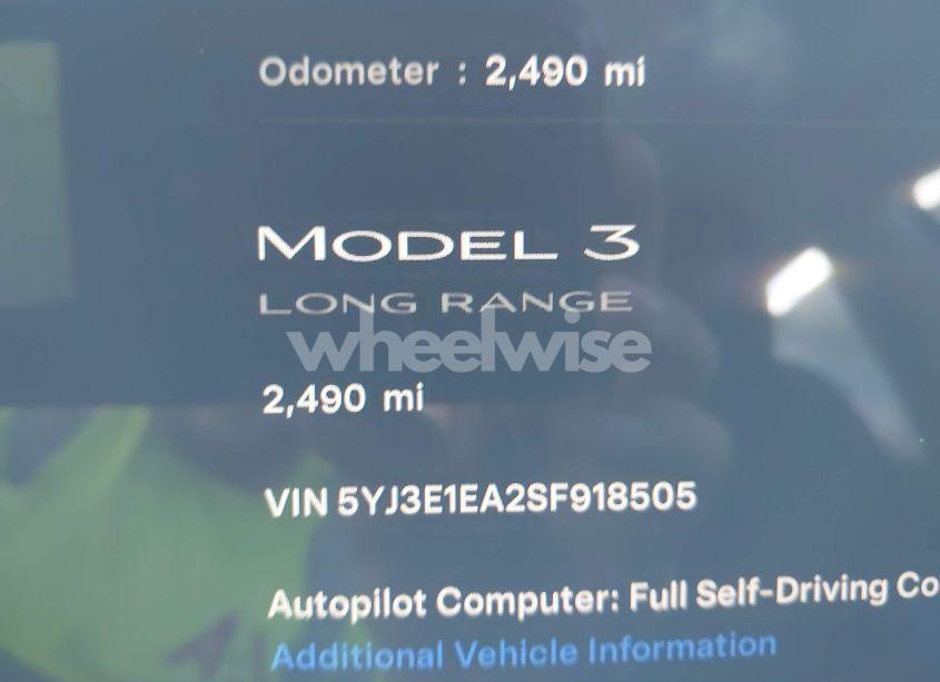 Photo 14 of 2025 Tesla Model 3 LONG RANGE REAR-WHEEL DRIVE (VIN 5YJ3E1EA2SF918505)
