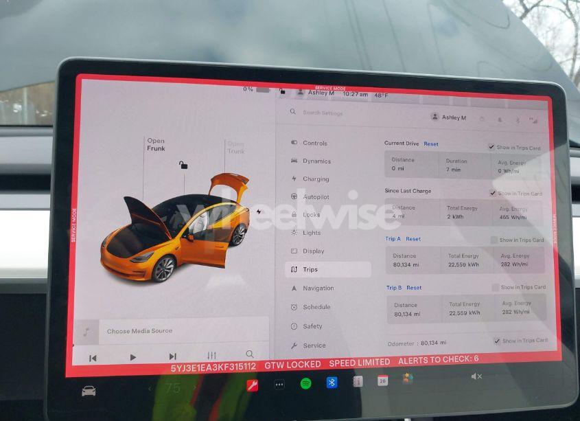 Photo 7 of 2019 Tesla Model 3 LONG RANGE/MID RANGE/STANDARD RANGE/STANDARD RANGE PLUS (VIN 5YJ3E1EA3KF315112)