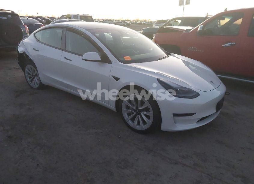 2021 Tesla Model 3 STANDARD RANGE PLUS REAR-WHEEL DRIVE (VIN 5YJ3E1EA3MF043860) main photo