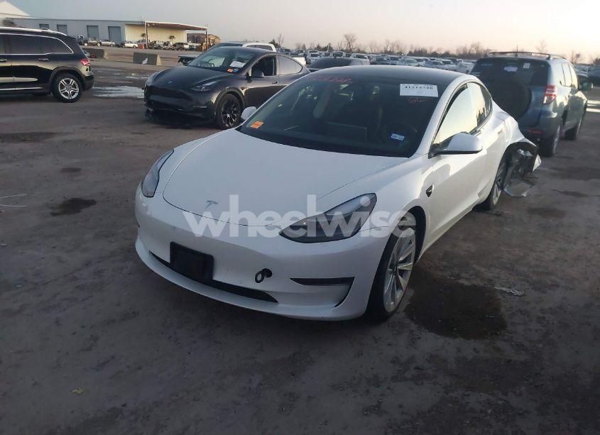 Photo 2 of 2021 Tesla Model 3 STANDARD RANGE PLUS REAR-WHEEL DRIVE (VIN 5YJ3E1EA3MF043860)