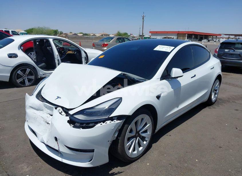 Photo 2 of 2021 Tesla Model 3 STANDARD RANGE PLUS REAR-WHEEL DRIVE (VIN 5YJ3E1EA3MF075594)