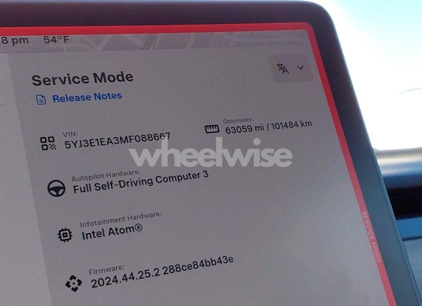 Photo 7 of 2021 Tesla Model 3 STANDARD RANGE PLUS REAR-WHEEL DRIVE (VIN 5YJ3E1EA3MF088667)