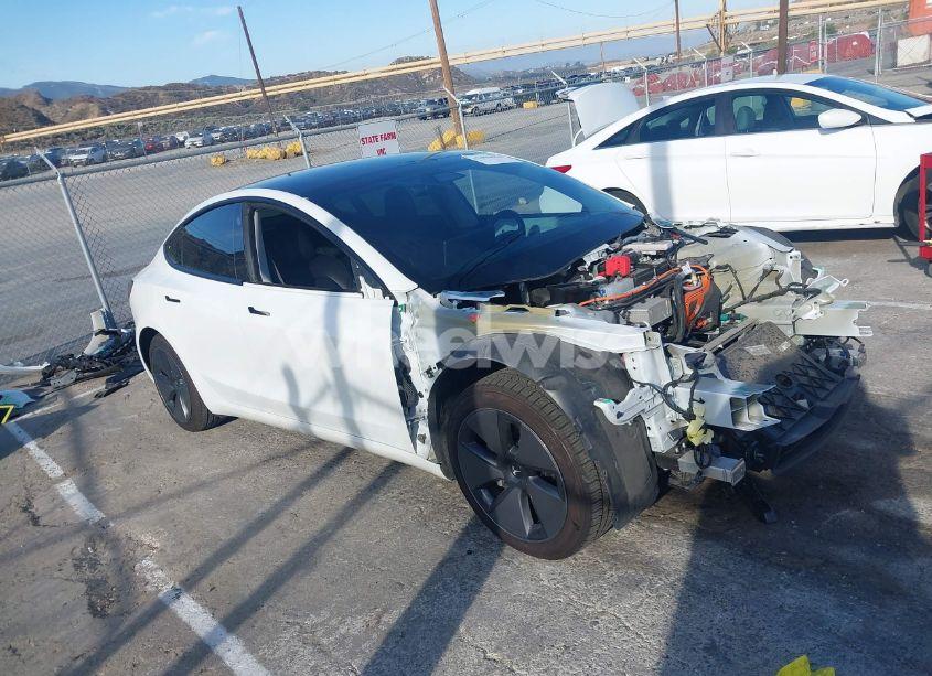 2021 Tesla Model 3 STANDARD RANGE PLUS REAR-WHEEL DRIVE (VIN 5YJ3E1EA3MF923537) main photo
