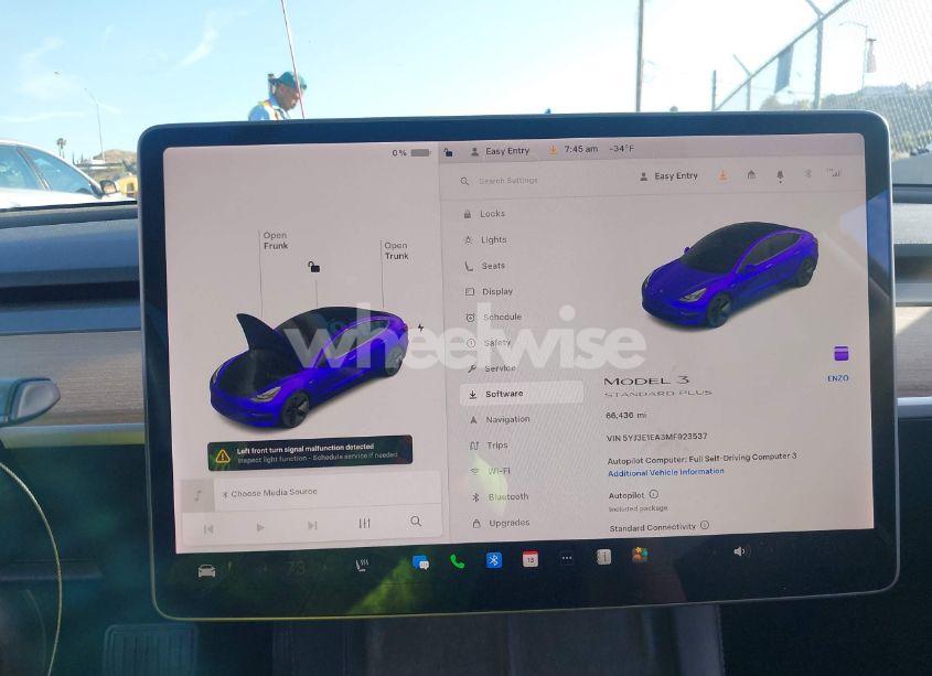Photo 19 of 2021 Tesla Model 3 STANDARD RANGE PLUS REAR-WHEEL DRIVE (VIN 5YJ3E1EA3MF923537)