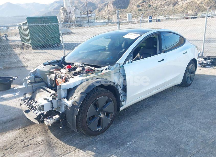 Photo 2 of 2021 Tesla Model 3 STANDARD RANGE PLUS REAR-WHEEL DRIVE (VIN 5YJ3E1EA3MF923537)