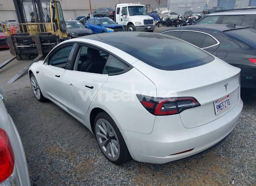 Photo 3 of 2022 Tesla Model 3 REAR-WHEEL DRIVE (VIN 5YJ3E1EA3NF142759)