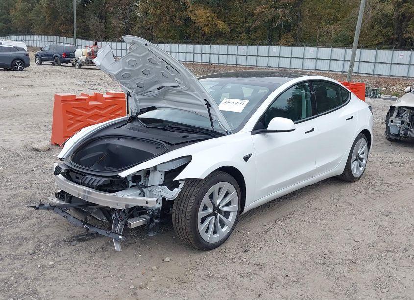 Photo 2 of 2022 Tesla Model 3 REAR-WHEEL DRIVE (VIN 5YJ3E1EA3NF302753)