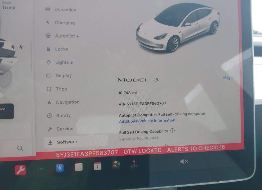 Photo 7 of 2023 Tesla Model 3 REAR-WHEEL DRIVE (VIN 5YJ3E1EA3PF563707)