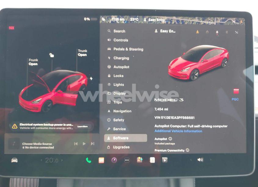 Photo 16 of 2023 Tesla Model 3 REAR-WHEEL DRIVE (VIN 5YJ3E1EA3PF568681)