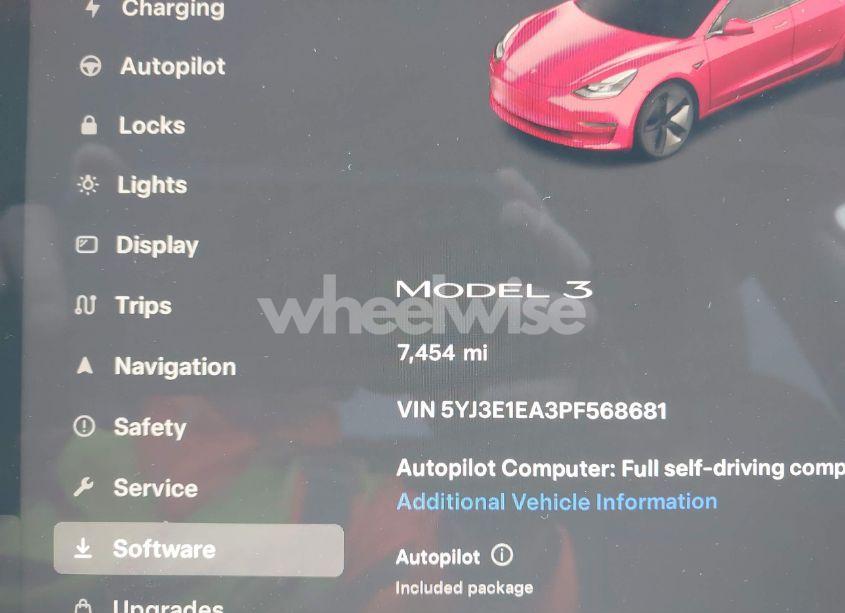 Photo 7 of 2023 Tesla Model 3 REAR-WHEEL DRIVE (VIN 5YJ3E1EA3PF568681)