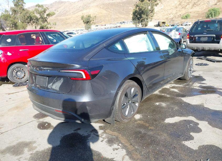 Photo 4 of 2024 Tesla Model 3 REAR-WHEEL DRIVE (VIN 5YJ3E1EA3RF843579)