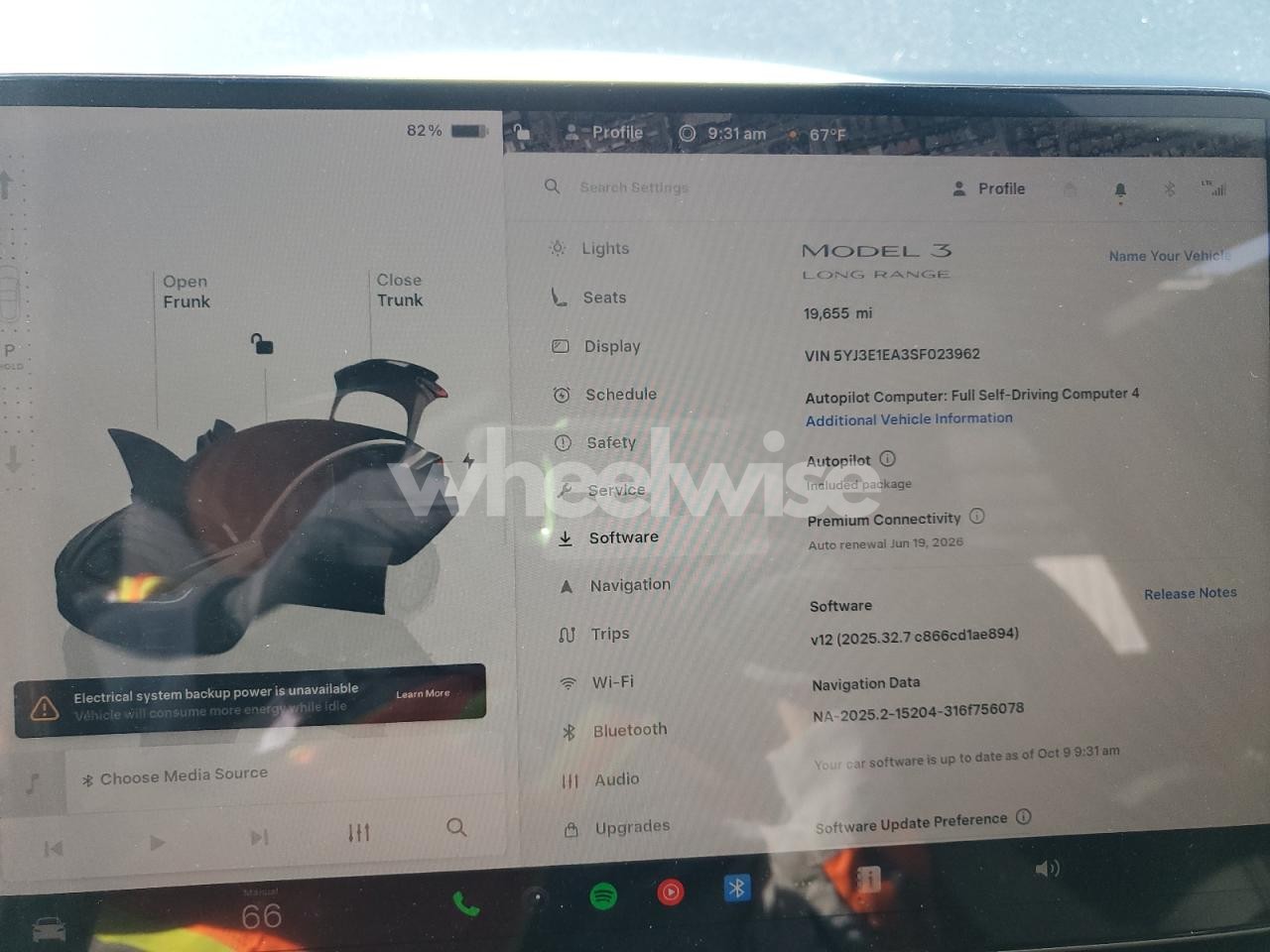 Photo 9 of 2025 TESLA MODEL 3 (VIN 5YJ3E1EA3SF023962)