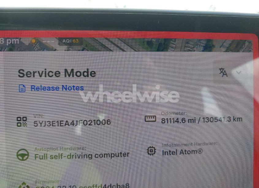 Photo 7 of 2018 Tesla Model 3 LONG RANGE/MID RANGE (VIN 5YJ3E1EA4JF021006)