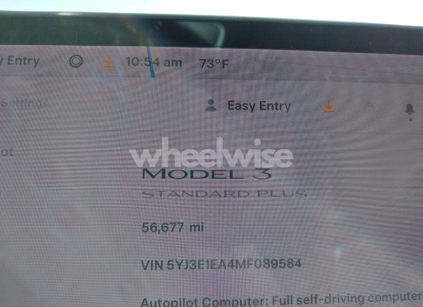 Photo 7 of 2021 Tesla Model 3 STANDARD RANGE PLUS REAR-WHEEL DRIVE (VIN 5YJ3E1EA4MF089584)