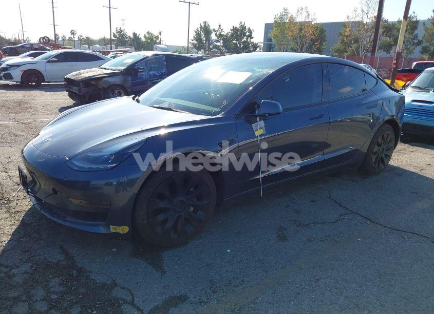 Photo 2 of 2022 Tesla Model 3 REAR-WHEEL DRIVE (VIN 5YJ3E1EA4NF148425)