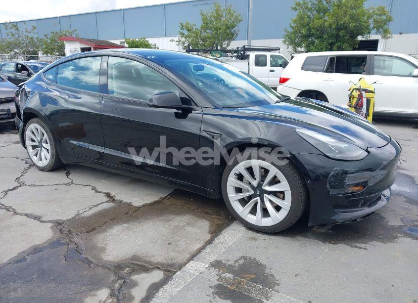2022 Tesla Model 3 REAR-WHEEL DRIVE (VIN 5YJ3E1EA4NF302910) main photo