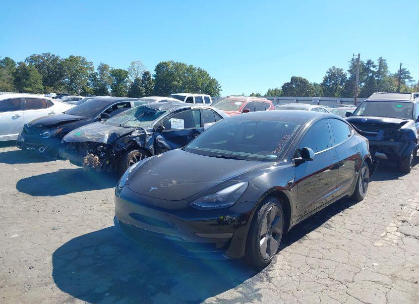 Photo 2 of 2022 Tesla Model 3 REAR-WHEEL DRIVE (VIN 5YJ3E1EA4NF338757)