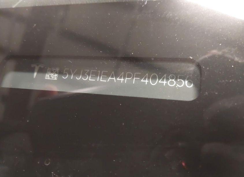 Photo 9 of 2023 Tesla Model 3 REAR-WHEEL DRIVE (VIN 5YJ3E1EA4PF404856)