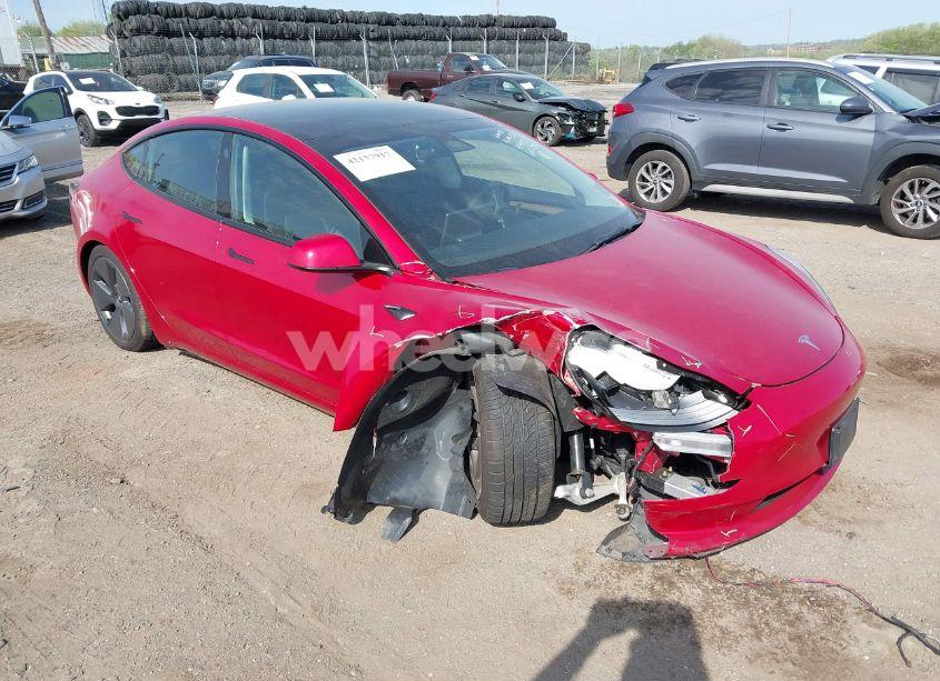 2023 Tesla Model 3 REAR-WHEEL DRIVE (VIN 5YJ3E1EA4PF454155) main photo