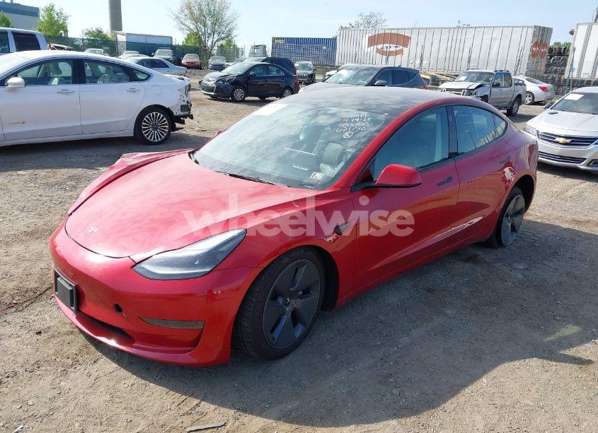 Photo 2 of 2023 Tesla Model 3 REAR-WHEEL DRIVE (VIN 5YJ3E1EA4PF454155)