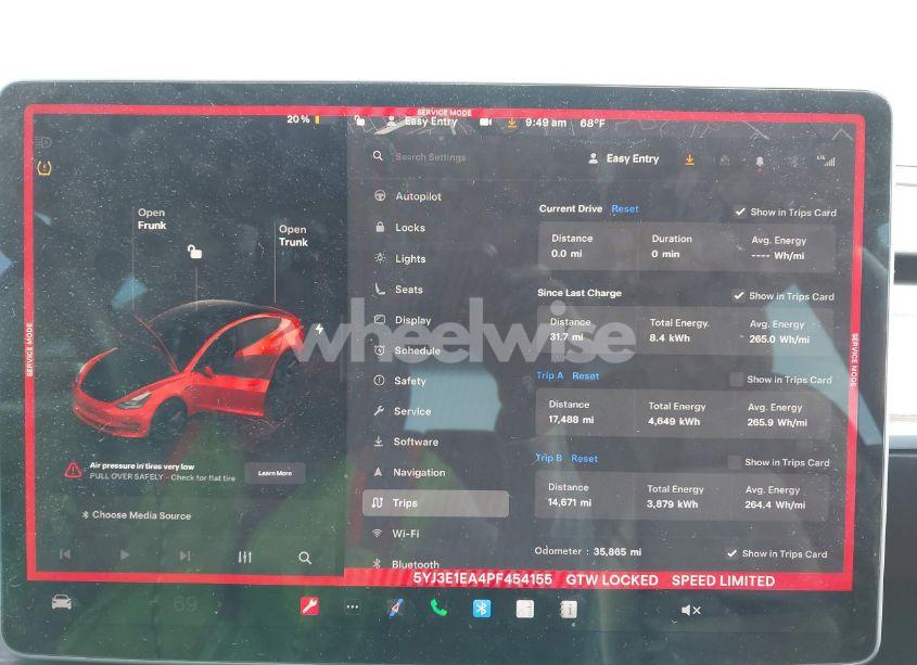 Photo 7 of 2023 Tesla Model 3 REAR-WHEEL DRIVE (VIN 5YJ3E1EA4PF454155)