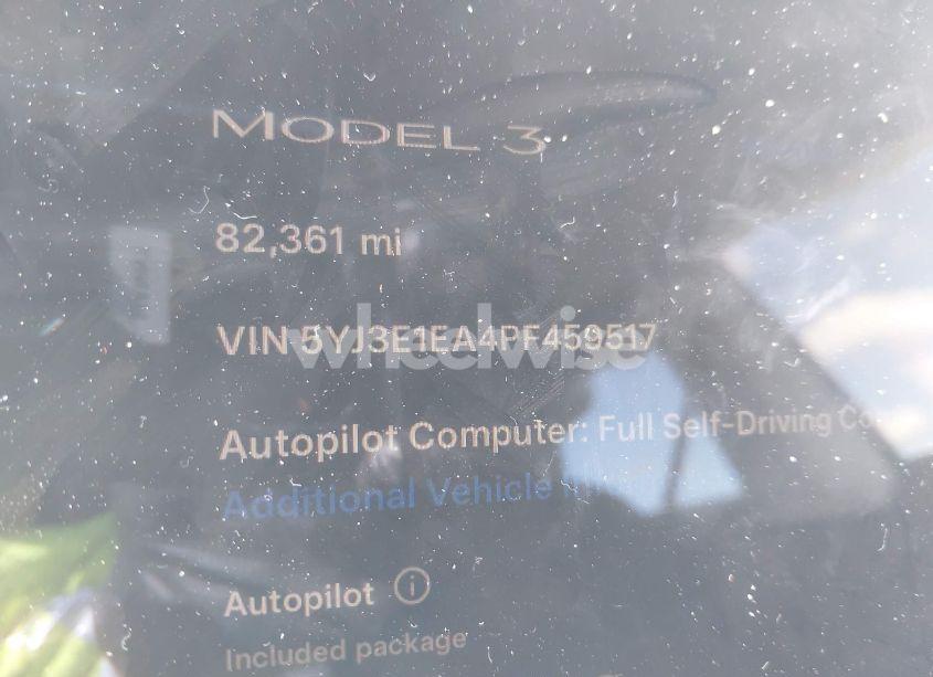 Photo 7 of 2023 Tesla Model 3 REAR-WHEEL DRIVE (VIN 5YJ3E1EA4PF459517)
