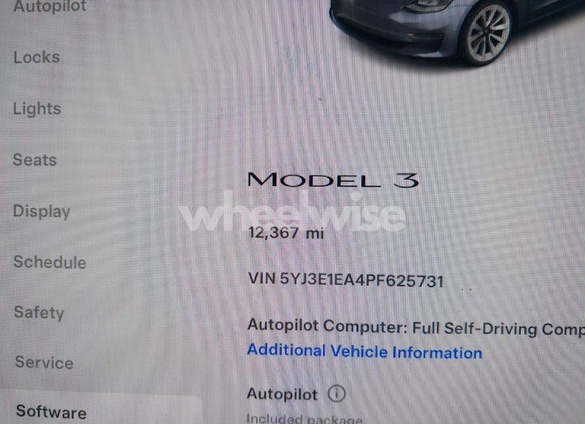 Photo 7 of 2023 Tesla Model 3 REAR-WHEEL DRIVE (VIN 5YJ3E1EA4PF625731)