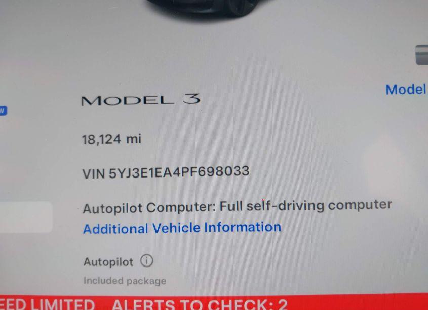 Photo 15 of 2023 Tesla Model 3 REAR-WHEEL DRIVE (VIN 5YJ3E1EA4PF698033)