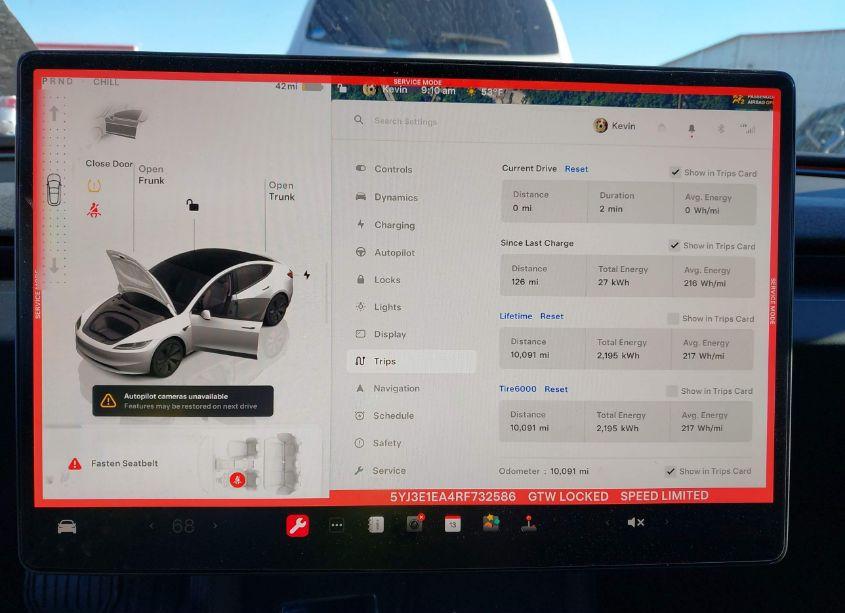 Photo 7 of 2024 Tesla Model 3 REAR-WHEEL DRIVE (VIN 5YJ3E1EA4RF732586)