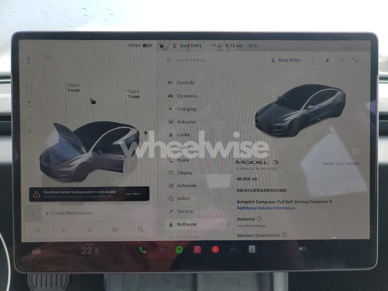 Photo 9 of 2025 TESLA MODEL 3 (VIN 5YJ3E1EA4SF005390)