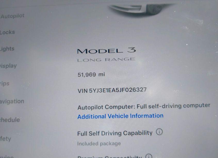 Photo 7 of 2018 Tesla Model 3 LONG RANGE/MID RANGE (VIN 5YJ3E1EA5JF026327)